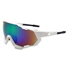 Óculos De Sol Bike Ciclismo Esportivo Proteção Uv 400 Espelhado (Branco)