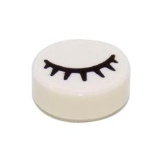 Peças e peças LEGO: Azulejo 1x1 branco com olho fechado x50