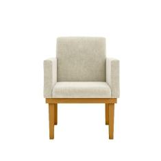 Kit Sofá Com Base Reforçada + 2 Poltronas Sala De Estar Cor:bege