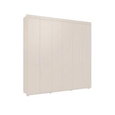 Guarda Roupa 6 Portas 2 Gavetas Milão Branco Camas Fênix
