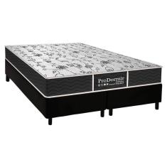 Cama Box King: Colchão Molas Probel Prolastic Sleep + Base CRC Courano Black(193x203)