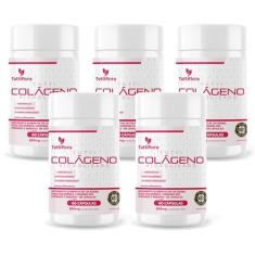 5x Tutti Colágeno Hidrolisado+Ácido Hialurônico+Q10+Biotina+Vit 60 Cápsulas 600Mg Tuttiflora