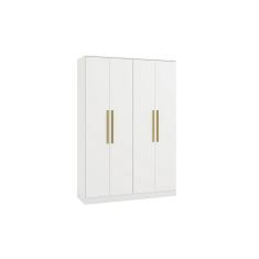 Guarda-roupa 4 Portas 2 Gavetas Kappesberg Adapt Branco