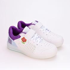 Tênis Infantil Led e Luz Kidy Hype Gato Galactico Roxo
