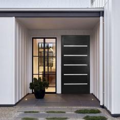 Porta Lambril Solara 70 x 2,10 Lado Direito  Hale Esquadrias Preto