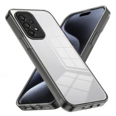 Capa traseira para smartphone Capa cristalina compatível com Samsung Galaxy A53 5G, PC acrílico rígido, capa traseira protetora ultrafina, capa de absorção de choque antiarranhões compatível com Galax