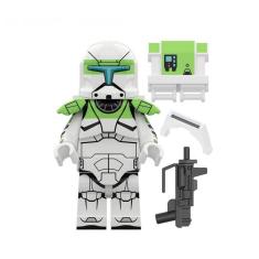 Boneco Blocos De Montar Star Wars Clone Commando 3 Green