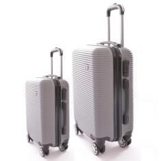 Kit Mala de Viagem 2 Peças Bordo e M - C/ 4 Rodinhas 360º  - EAGLE, Pr