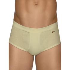 Cueca Slip Zorba 185 com Abertura, Bege, M