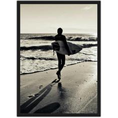 Quadro Decorativo Surf Surfista Praia Onda Mar Decorações Salas Quarto