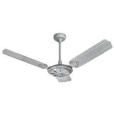 Ventilador de Teto New Comercial Eco 3 Pás de Aço Cinza 220V - Venti-D
