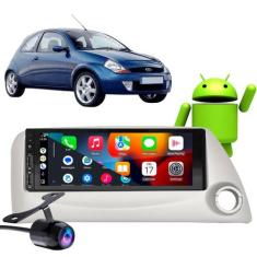 Kit Central Multimídia Carplay Ford Ka 1998-2005 1 Din Mp3 + Câmera de