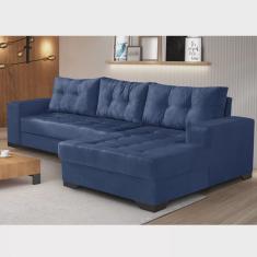 Sofá 3 Lugares com Chaise Bia Império Estofados