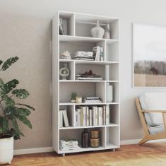 Estante para Livros 5 Prateleiras 12 Nichos em mdp Euforia Yescasa