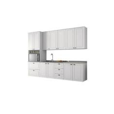 Cozinha Modulada Americana com 6 Peças Branco HP - Henn