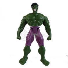Boneco Articulado 25Cm Action Incrivel Hulk + Mascara 16Cm