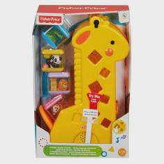 Brinquedo Educativo Girafinha com Som e Blocos Fisher Price