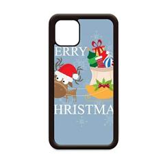 Presente de alce de Natal Feliz Natal para iPhone 12 Pro Max Capa para Apple Mini Mobile Case