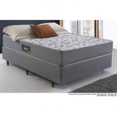 Cama Box Casal Espuma 138x188cm Black Herval Cinza