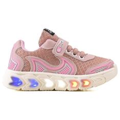 Tenis Infantil De Led Casual Jogger Meninas Escolar Basico