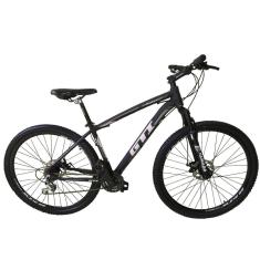 Bicicleta Aro 29 Gti Roma Alumínio 24v Freio a Disco Suspensão Dianteira Mtb 29-Unissex