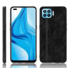 Capa adequada para Oppo Reno4 Lite, capa de celular estilo couro, proteção robusta 360° protege seu telefone capa de cor retrô para Oppo Reno4 Lite