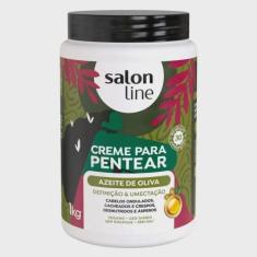 Creme para  pentear salon line azeite de oliva 1kg