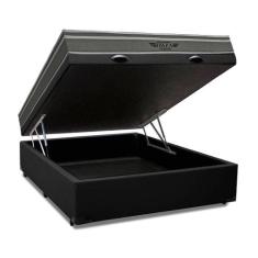 Cama Box Baú Viúva Bravus + Colchão Ibiza D33 Mola Superlastic 128x188