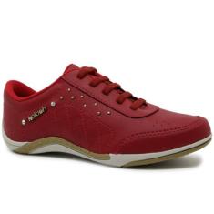 Tênis Feminino Kolosh Calce Fácil Vermelho C1296, Vermelho, 38