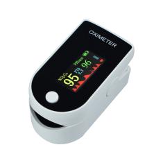 Oxímetro de dedo Monitoramento de pulso, com quatro cores Backlight Heart Rate