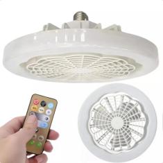 Ventilador de Teto LED E27 36W Multitemperatura Branco Frio/Quente - F