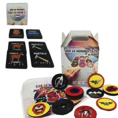 Kit Jogo Da Memória Tátil Herois 10 Pares + Jogo Memória - Coleção Tea