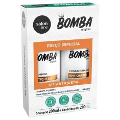 Shampoo + Condicionador Salon Line Bomba Antiqueda 200ml