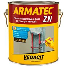 Primer Anticorrosivo Protetor Armatec Zn Vedacit 3,6l Zinco Metais