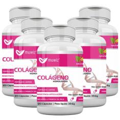 Colágeno Hidrolisado Vitaminas 330 Mg 120 Cápsulas Muwiz