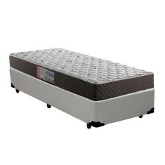Cama Box Solteiro Colchão Mola Bonel Belos Sonhos + Box Sintético 60x88x188