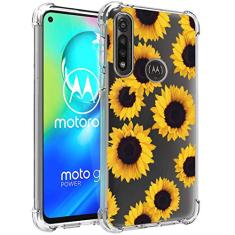 Vavies Capa para Moto G Fast 2020, Motorola G Fast Phone Case para meninas e mulheres, fina, à prova de choque, transparente, macia, flexível, TPU, capa protetora para celular para Motorola Moto G