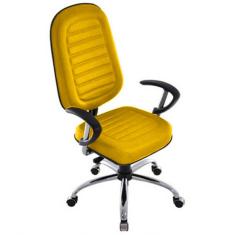 Cadeira para Escritório Presidente Gomada Linha Blenda Amarelo
