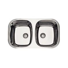 Cuba de embutir Tramontina Isis 2C 34 BL em Aço Inox Alto Brilho