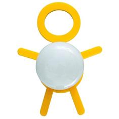Abajur Stickman, Cromalux, 500103, 9 W, Branco/Amarelo