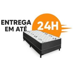 Cama Box Solteiro Conjugada Ortopédica 88x188cm, Cama box