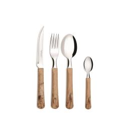 Faqueiro com 24 peças - Elementos - Travertino