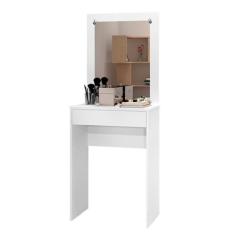 Penteadeira Sofie Com Espelho 1 Gaveta Branco Branco - J A
