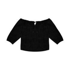 Blusa Feminina Ciganinha Rovitex Preto-Feminino