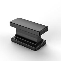 Asidrama Pacote com 20 maçanetas de armário de cozinha preto fosco puxadores de zinco para gavetas de cômoda