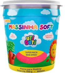 Massinha de modelar 500g 5 cores  uti guti