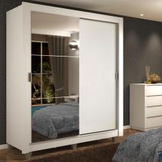 Guarda-Roupa Dallas 2 Portas de Correr 1 Espelho Madesa