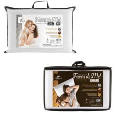 Kit Travesseiros - 15cm e 10cm de altura - Favos de Mel - Fibrasca