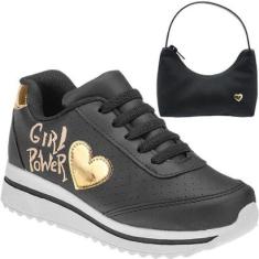 Tênis Infantil Feminino Com Bolsinha Club happy-Feminino