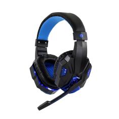 Fone de Ouvido Headset Gamer Sate Preto/Azul com Luz AE-327B
